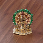 KridayKraft Elegant Tirupati Murti – Lord Venkateswara Swami Tirupati Balaji Vishnu JI Murti Idol Shank Chakar Tilak Statue for Temple (Golden)