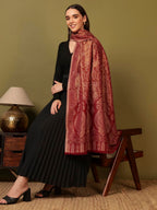 Pashmoda Women Hunar Zari Kaani Fine Wool Shawl (Size: 40x80in, 101x203cm) ZSS08
