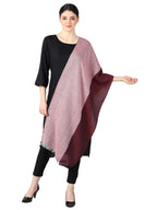 Flyer Women's stole/scarf Colour- Maroon Red & White stylish 100% soft viscose ethnic scarves pack of 1 ST-12