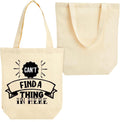 SARITE Canvas Tote Bag, Lightweight Reusable Grocery Shopping Cloth Bags Economical Cotton Tote Bag, Washable Bag, Wear and Tear Resistant Canvas