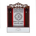 nexat Compact MDF Wooden Door Temple | Mandir for Home Pooja, Office & Festive Decoration (686)