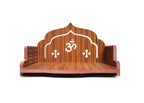 DIVOKAH® Plywood Small Wooden Temple for Home Office and Shop/Sinhasan/Pooja Stand/Hindola (8.5 in * 6 in * 5.5 in) (8 MM Plywood Thickness) (WDN OMASAN)