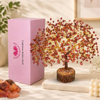 Crystu Certified Red Jasper Stone Tree 300 Beads Crystal Tree Stone Tree Showpiece