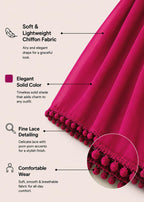 Chandrakala Women's Dupatta, Pink-274, One Size