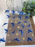 ElastPro (45 cm X 5 m) Printed Shelf Liners for Kitchen Shelves, Drawer Mat, Shelf Liner, Fridge Mats, Kitchen Cabinet Drawer Mat Liner(Fish Print) Kafalo