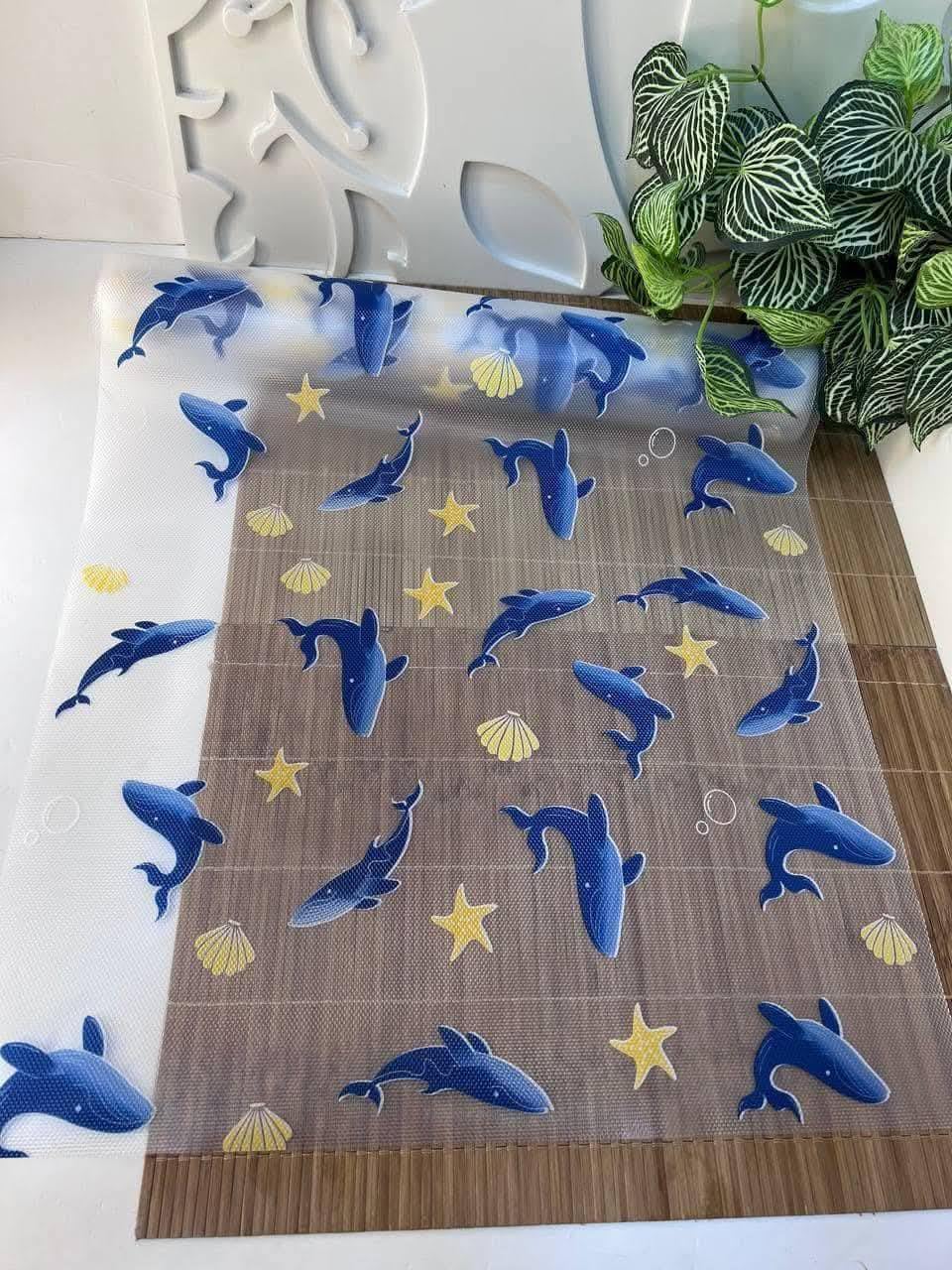 ElastPro (45 cm X 5 m) Printed Shelf Liners for Kitchen Shelves, Drawer Mat, Shelf Liner, Fridge Mats, Kitchen Cabinet Drawer Mat Liner(Fish Print) Kafalo