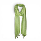 STOLE STUDIO Elegant Luxurious Sequence Viscose Stole Scarf (Green)
