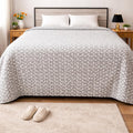 Premium Flannel Dohar for Double Bed | Ultra Soft & Lightweight AC Blanket | Breathable All Season Blanket Ac Quilt for Summer & Mild Winter | Machine Washable (84x90 Inches)_Modern Geo Kafalo