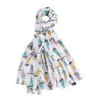 AQVA Printed Cotton Scarf for Women Stylish (Naav) | Head and Face Cover Scarf for Girls with 100% Cotton | Soft & Lightweight Scarves/Stoles for all Weather (72 x 43 in)