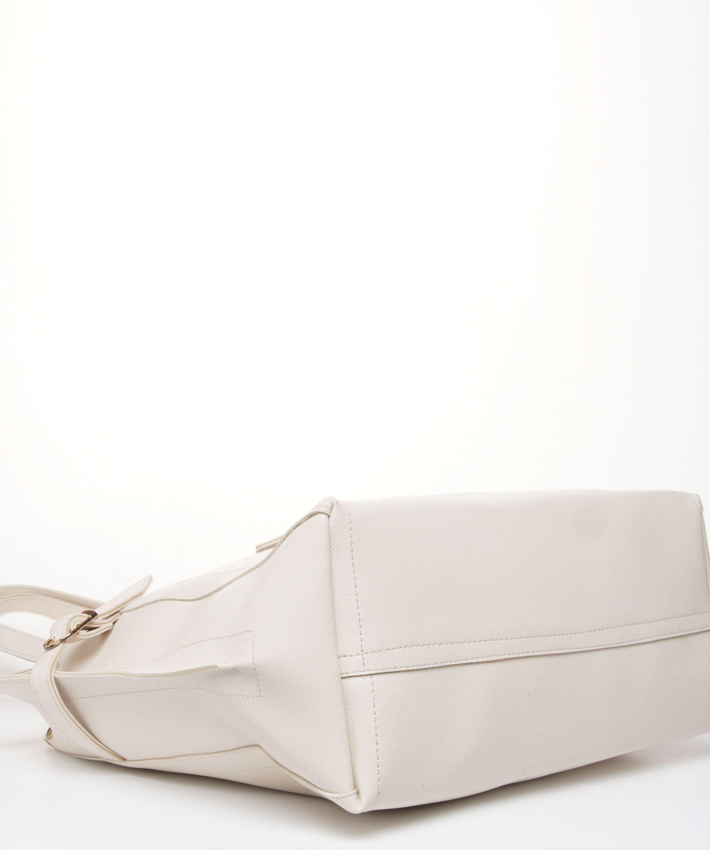 Carrylux Women's Soft PU Tote Bag | Large Single Compartment Shoulder Handbag with Adjustable Strap | Office, College & Casual (Cream)