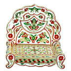 Handicrafts SRS Meenakari Gold Plating Antique Design Shihasan/Asan with Premium Look