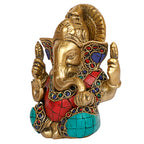 ARTVARKO Brass Idol Ganesha Murti Ganpati Statue for Home Decor Manidr Temple Office Gift Height 4.5
