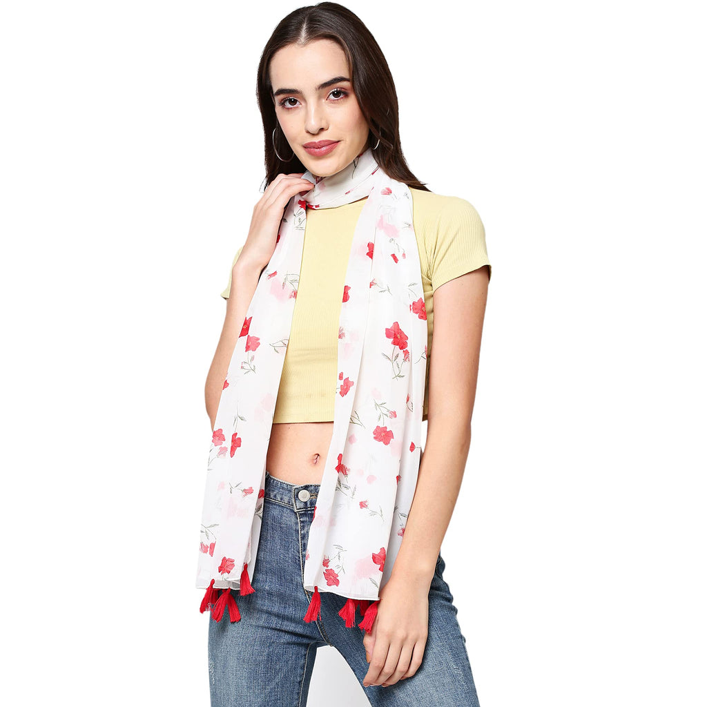 SAHIL SCARF Premium Multicolor Scarf Lightweight & Comfortable for All Seasons Combo of 5 (180x55cm)