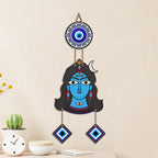 Artvibes Shiva Face Evil Eye Wall Hanging for Home Temple & Entrance | Spiritual MDF Wall Decor | Vastu Wall Art for Living Room | Office | Bedroom & Main Door | Gift Item (WH_8590N)