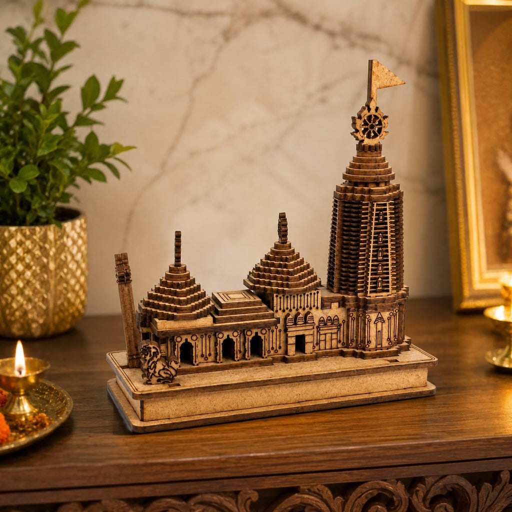 JAGANNATH Temple Wooden 3D Model MANDIR (4 INCH Height)