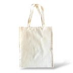 Plain Cotton Tote Bag, Natural, Reusable, for Shopping, Painting, School & Gym [Pack of 10 Bags]