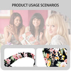 4Pcs Hair Bandanas for Women, Head Scarf for Women Bandana Scarf Headscarf Lightweight Fabric, Elasticated Back Ensures a Secure Fit for Most Head Sizes, No Slipping, Pulling or Discomfort During Use