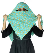 Switchon Rayon Anti Pollution Full face Scarf UV Sun Rays Protection scarf for women - Free Size (Green)