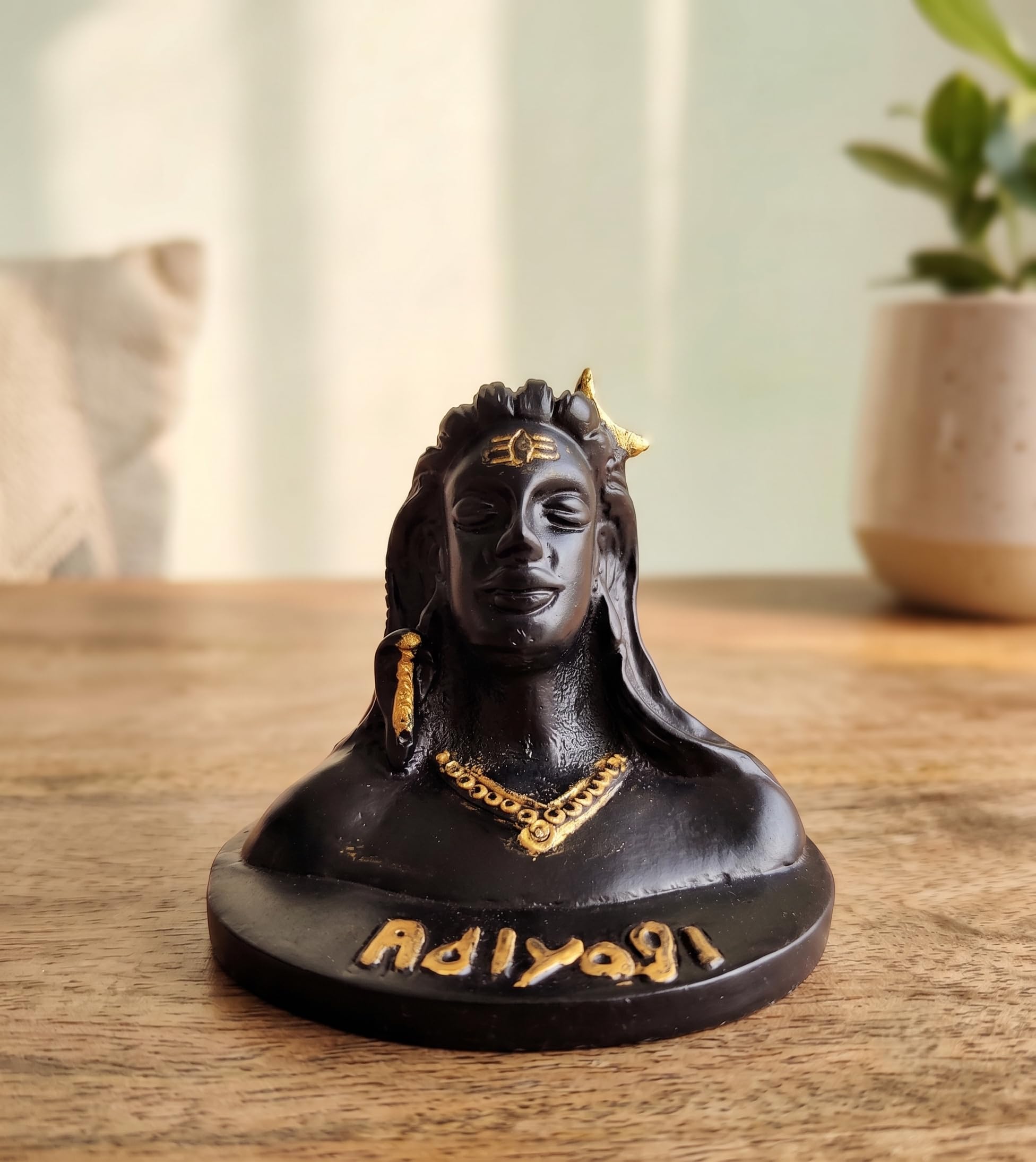 KridayKraft Adiyogi (Shiva) Metal Statue/Murti for Car Dashboard & Pooja,Home & Office Décor Item,Shankara/Mahakal Idol Showpiece Figurines Maha Shivratri Idol Gift...