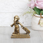 SVARUP Brass Ganesha Travelling Ganesh with Suitcase Bag Idol Statue Home Decor Gift Height 4 inch