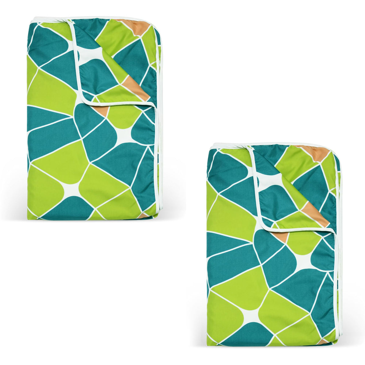 Divine Casa 120 GSM Microfiber Mild Winter Blanket Combo for Single Bed | Soft & Silky AC Blanket for Warmth & Comfort | Light Green (Pack of 2, 140 x 210 CM) Kafalo