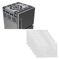 Kuber Industries Polyvinyl Chloride Pack of 24 Fridge Mat | Circle Design Shelf Liner | Refrigerator Drawer Mat | Water Proof & Oilproof Shelf Mat | Multipurpose Mat | Off White