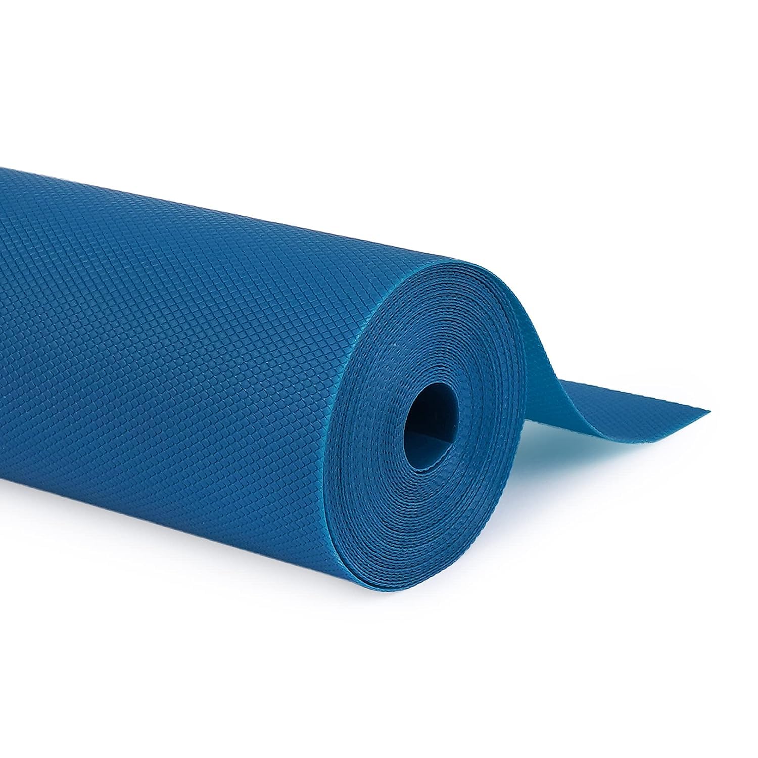 GripEasy Ethylene Vinyl Acetate 45 Cm X 5 M Lavender Food Grade Eva Universal Liners Roll For Kitchen Cabinet, Drawer Interior, Cupboard Mat and Almirah Shelf (Diamond Texture Lavender) Solid blue Kafalo