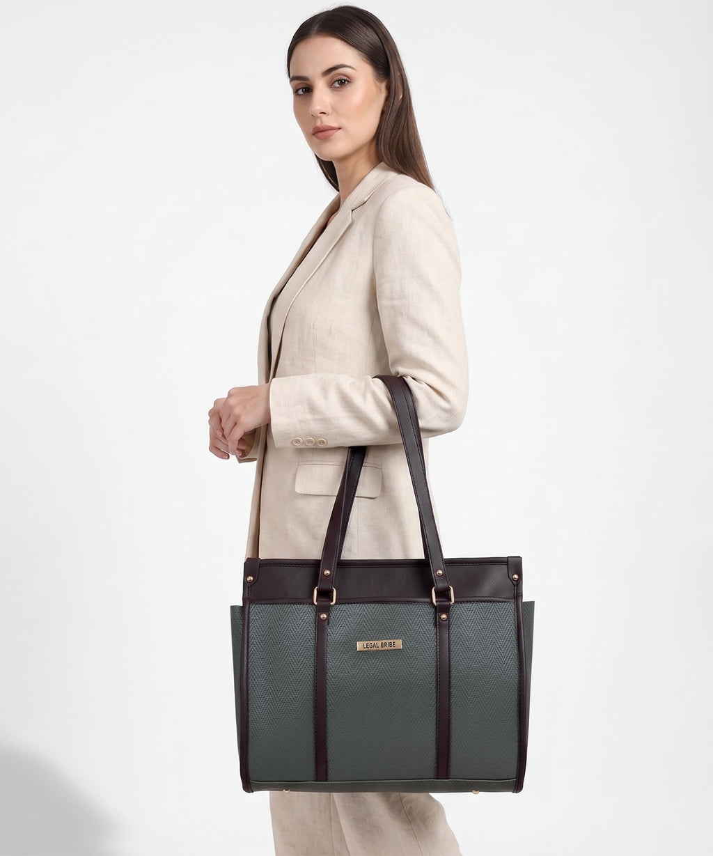 LEGAL BRIBE Stunning Tote Bag (Green)