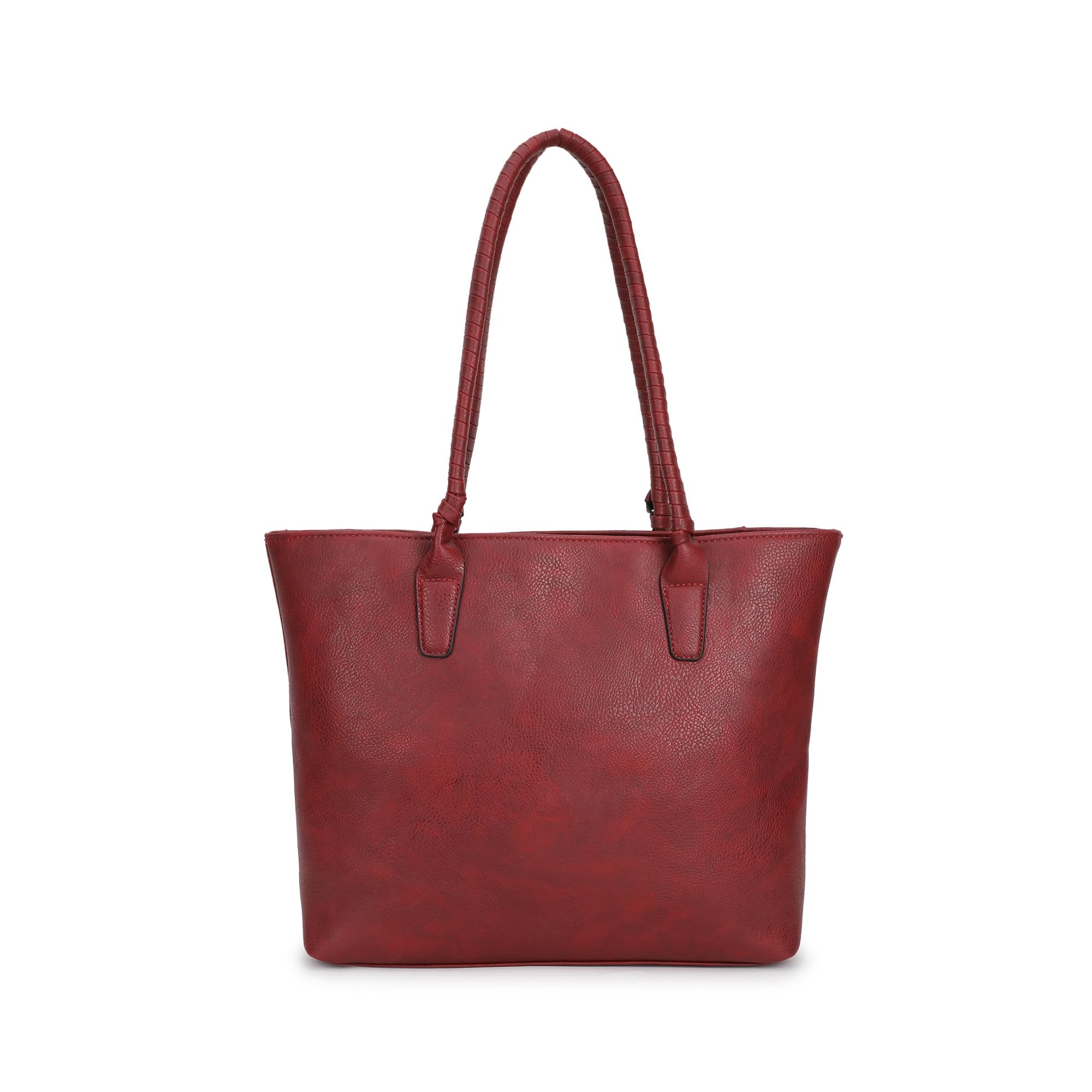 Fastrack Premium Leather Tote Bag for Women, Ladies and Girls | Structured Spacious Tote Bag for Work, Office and College