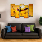 VIBECRAFTS 5 Piece Premium Wall Painting For Home|Office|Living Room|Gift (PTVC5Pcs3_7509) (Multi 6)