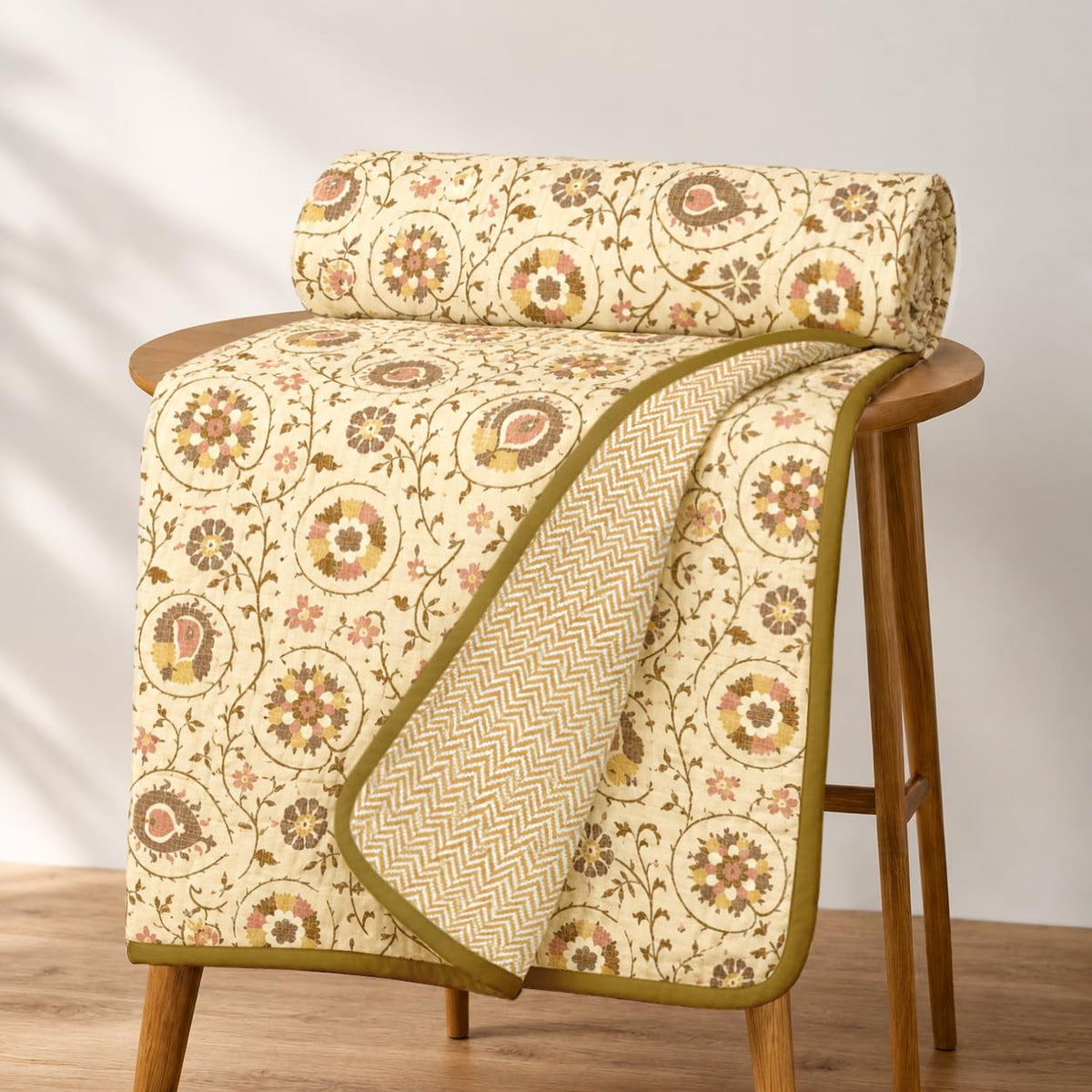 Cloth Fusion All Season 100% Cotton Dohar, Single Bed 60x90 inch Kafalo