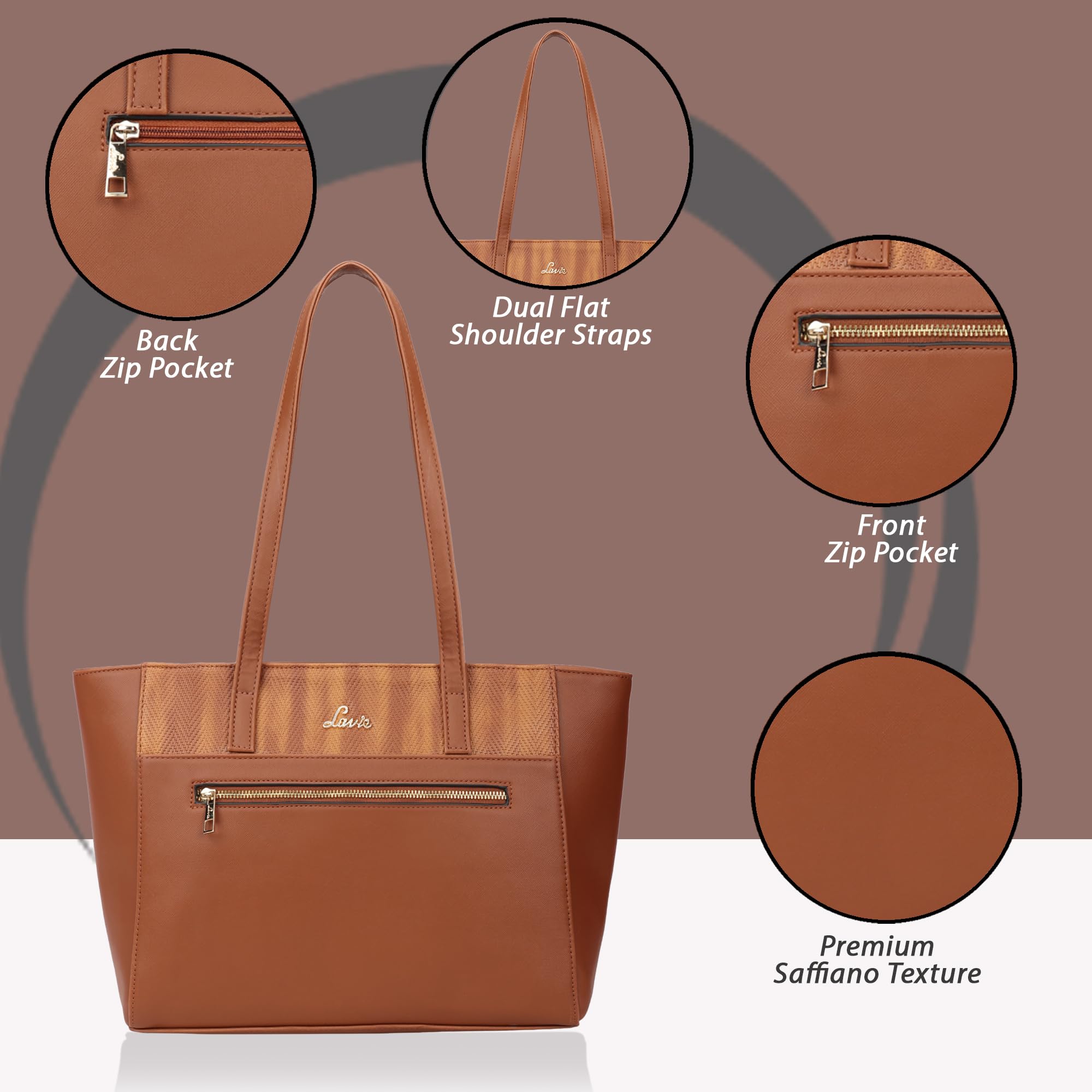 Lavie Women's Herring Ziptula Tote (Tan)