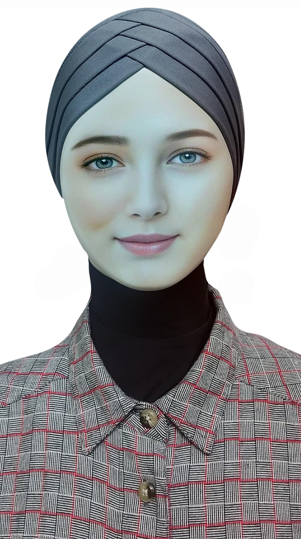 TCP Women’s Turban Cap Premium Jersey Under Scarf,Bonette InnerCap,Headscarves,Hijab (SilverGrey)