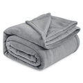 VAS COLLECTIONS Polyester Premium Plush Summer Single Bed Dohar/Ac Blanket|200 GSM Reversible Lightweight Cozy Soft for Bed, Sofa, Couch, Travel & Camping| 225X150 Cm - Grey, Solid Kafalo