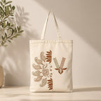 Neelkanth Imprint Eco-Friendly Hand Block Printed Paisley & Floral Cotton Canvas Tote Bag, Reusable Shopping & Daily Use Shoulder Handbag