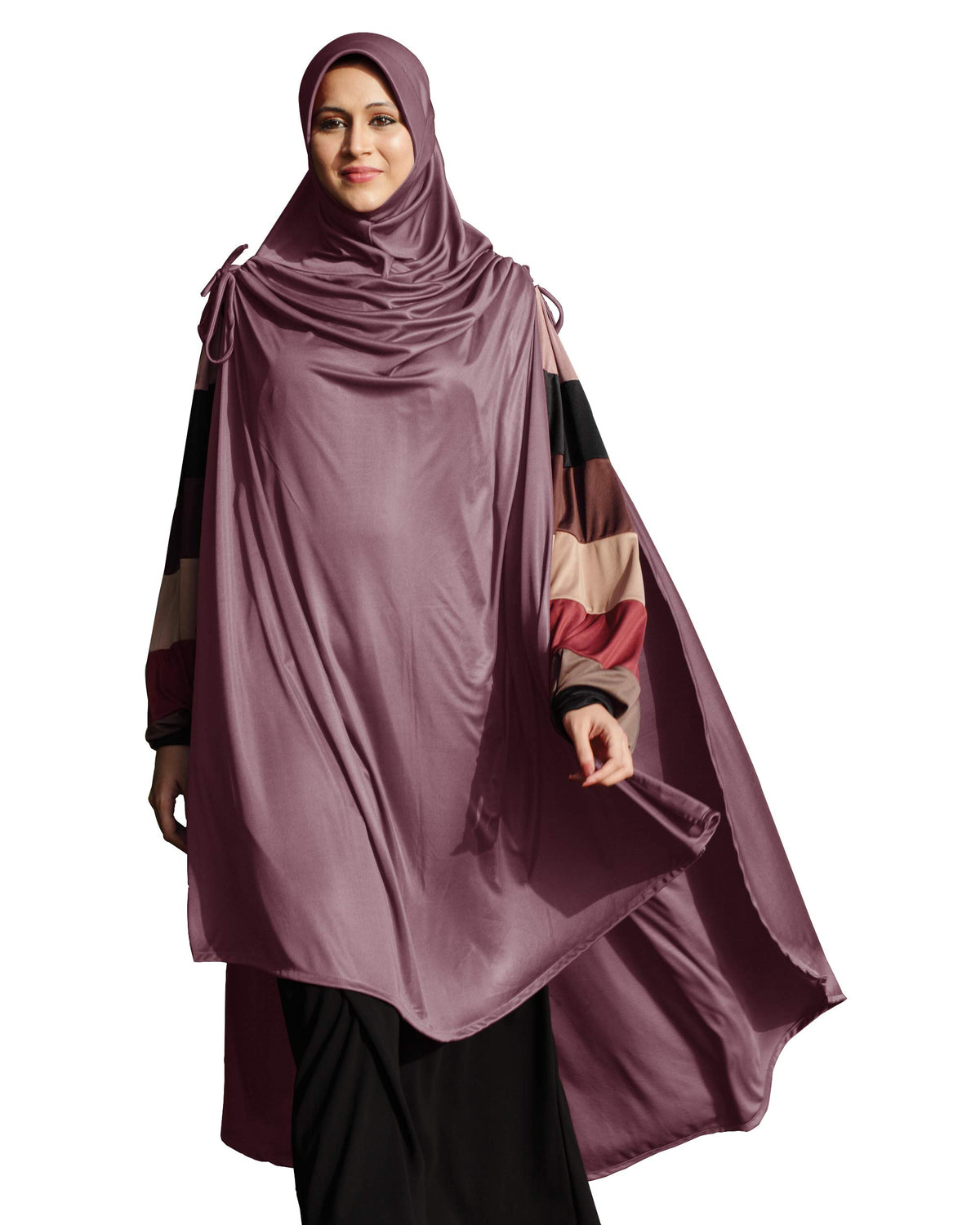 Mehar Hijab's Muslim Modest Women's Stylish Poly Cotton Solid Hijab ULEMA (Coffee, Large)