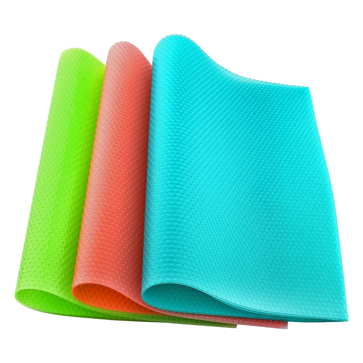THEA Refrigerator Liners Mats for Fridge Shelves&Drawers Waterproof EVA Fridge Mat Washable AntiSlip Refrigerator Shelf Liner for Kitchen Cabinet,Cupboard&Freezer BPA Free Multipurpose Mats(Pack of 8) Kafalo