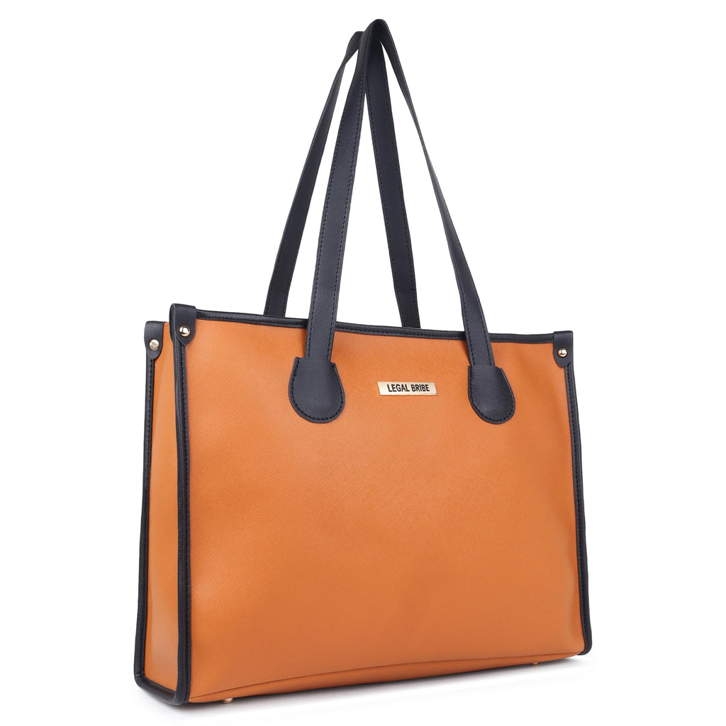 LEGAL BRIBE Textured Tote bag (Tan)