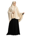 Mehar hijab Modest Women's Poly Cotton Designed iCRA Feel Good Fabric ZAKIA HIJAB (Wheat, XX-Large)
