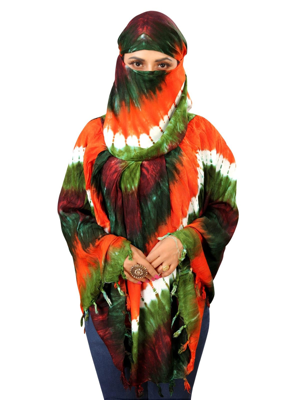 MURLIDHAR ENTERPRISE Pure Cotton Long Scarf Cum Mask With Sun Protection Cover Face Cotton Mask scarves (multi 55)