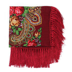 Gudessly Traditional Ukrainian Scarf and Wrap Tassel Shawl Fringes Neck Head Shawl