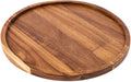 SYSI HOME Wooden Round Serving Tray for Home | Decorative Kitchen & Dining Table Tray | The Perfect Tray for Coffee Table and Home Decor