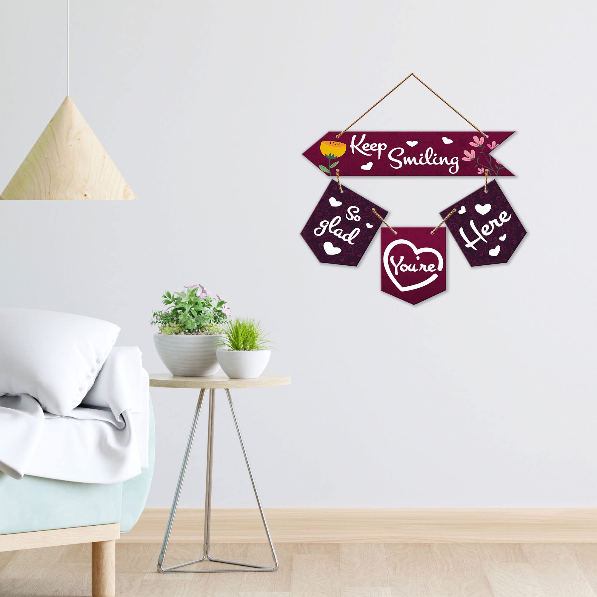 Artvibes Wall Hanging Home Decorative Wall Art for Living room | Bedroom | Gifts | Wall Hanger for Decoration | Modern Decor | Artwork | Wall Sculpture | Signs & PlaquesArt Print (WH_6422NR)