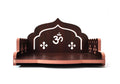 DIVOKAH® Plywood Small Wooden Temple for Home Office and Shop/Wall Hanging Temple/sinhasan/Pooja mandir/Pooja Stand/Hindola (8 MM Plywood Thickness) BR_OMASAN