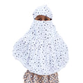 HETVIN Cotton Face Scarf for Girls – Soft, Breathable, and Adjustable – Perfect for Outdoor Activities, Travel, and Everyday Wear – Protection Against Dust, Wind, and Sun (Black Star Baby Scarf)