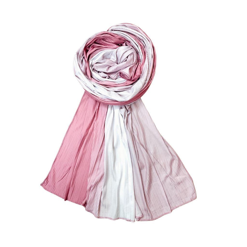 FAHABO Scarf Woman Premium Self-Woven Jersey Scarves | Hijab Scarf | Headscarf | Neck Scarf | Stoles | Wraps (Shades of Pink)
