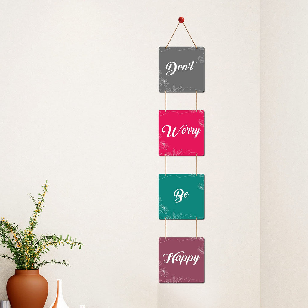 Artvibes Quotes Designer Square Wall Hanger MDF Wooden for Home Decor | Office | Living Room | Bedroom | Gift | Decor Item | Home Decoration Items stylish | Wall Hanging Decorative Items,(WH_3305NR)