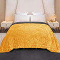Cloth Fusion Fleece Sherpa Heavy Winter Quilt Blanket, Double 88x90 inch Kafalo