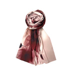 FAHABO Iconic Collection Digital Print Swiss Butter Cotton Scarf Stole for Women (Mute Peach - Ye)