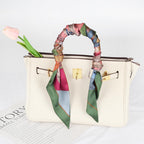 Mgbmyltm 1-Piece Satin Scarf for Women, Faux Silk Long Narrow Scarf for Purse and Neck